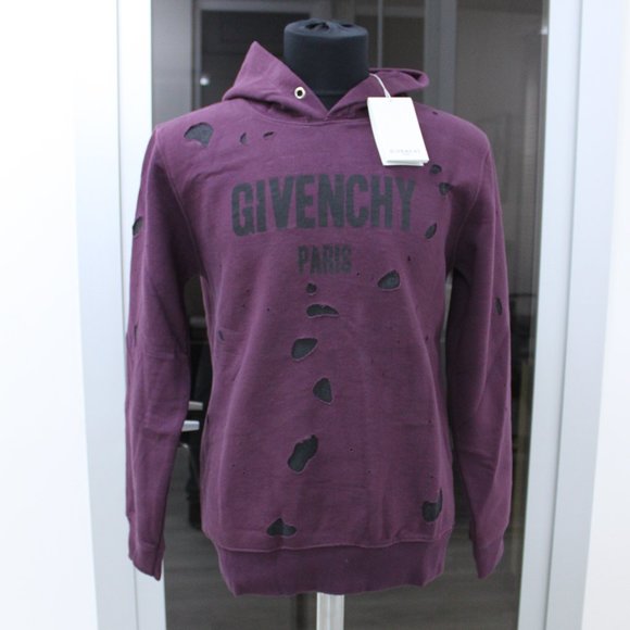 givenchy paris destroyed sweatshirt